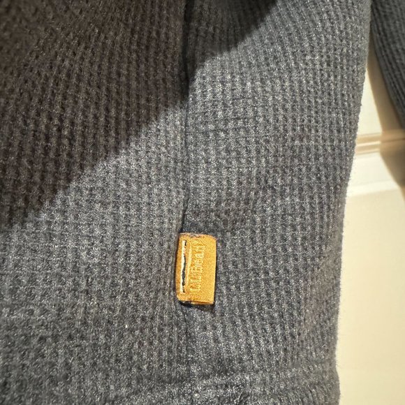 Men's Grey Waffle Fleece Henley‎ - Size XL Tall - Picture 9 of 13